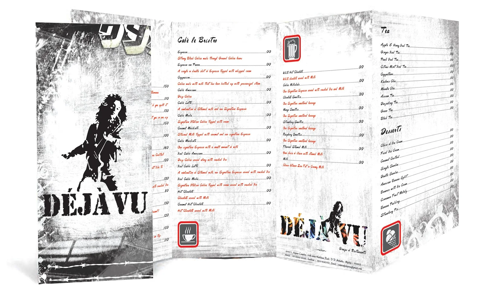 DejaVu — Menu Design