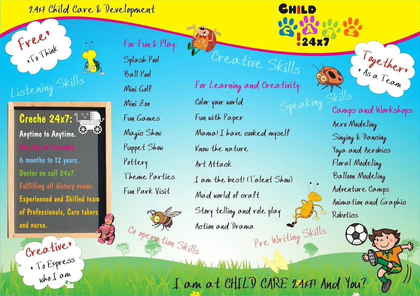 Child Care & Development — Flyer Back