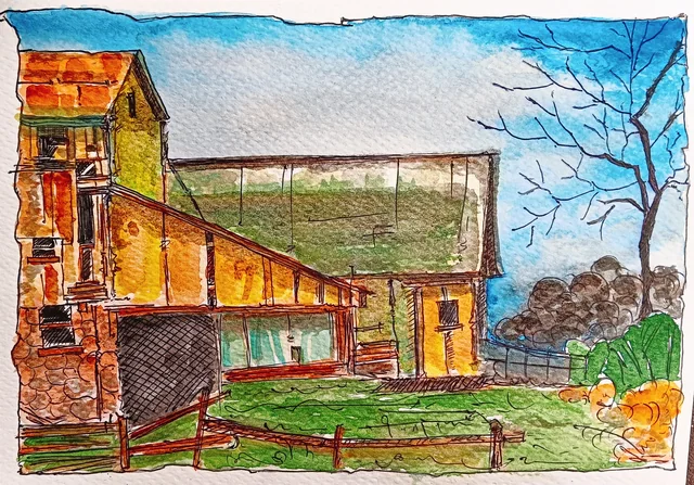 Fine art painting 188, architecture & places