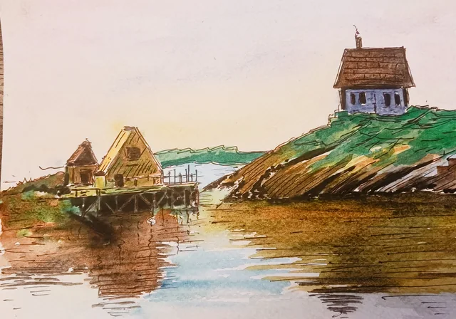 Fine art painting 190, architecture & places