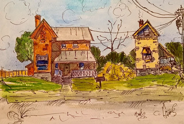 Fine art painting 193, architecture & places