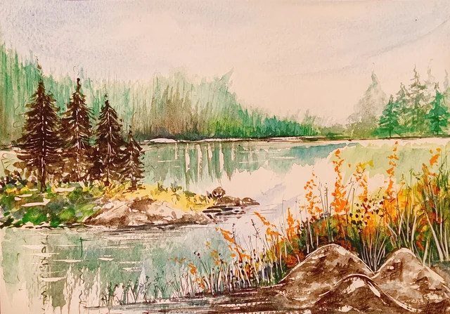 Fine art painting 196, landscapes & nature