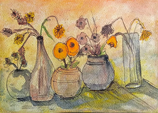 Fine art painting 202, still life & botanicals
