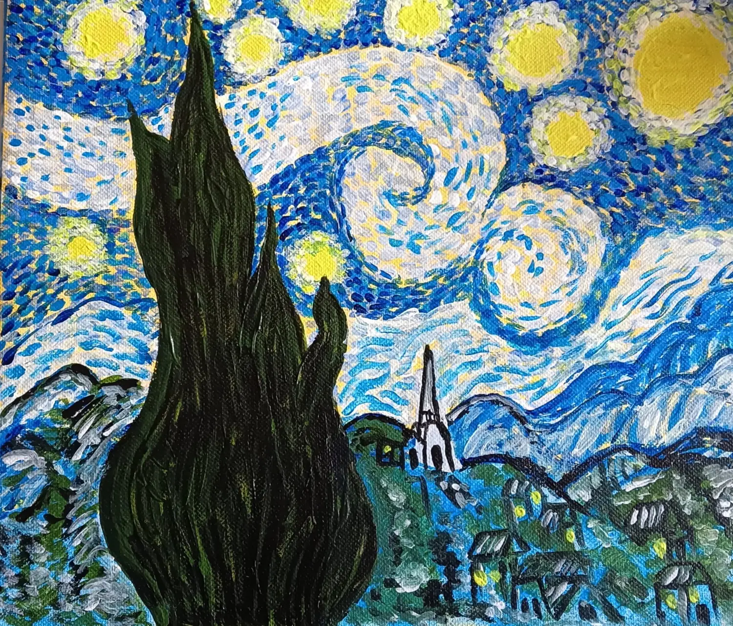 Fine art painting 5, abstract & mixed media