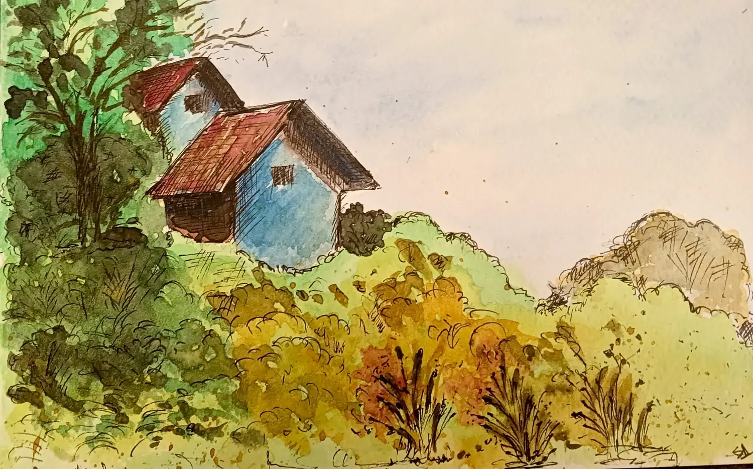 Fine art painting 8, architecture & places