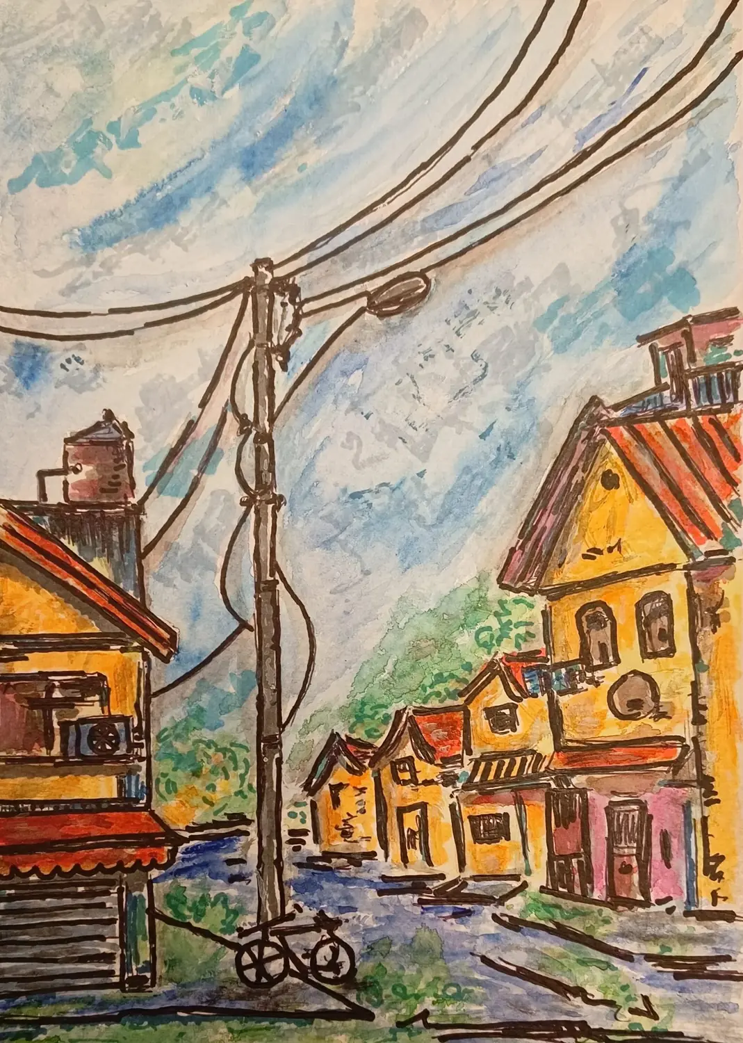 Fine art painting 26, architecture & places