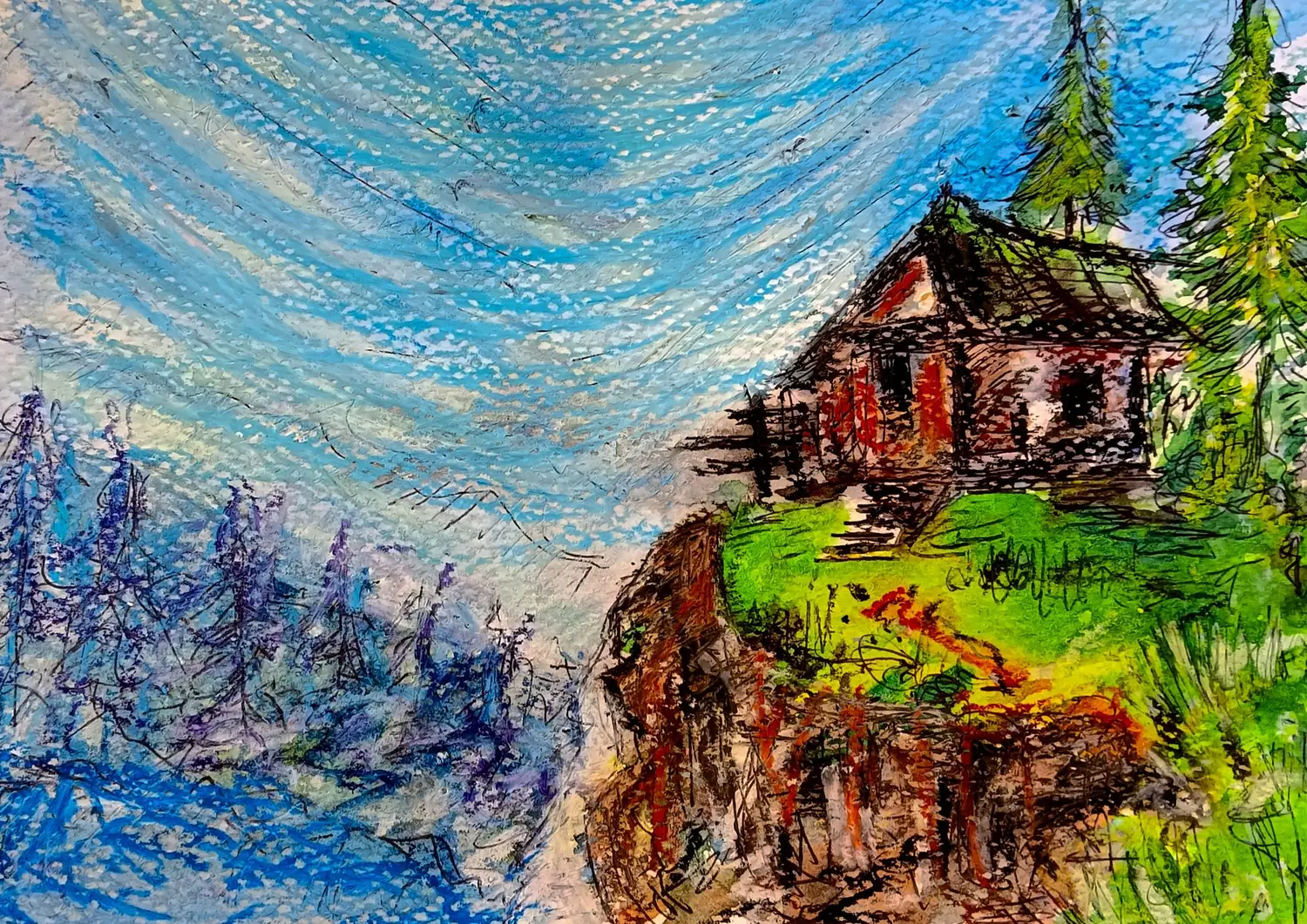 Fine art painting 55, architecture & places