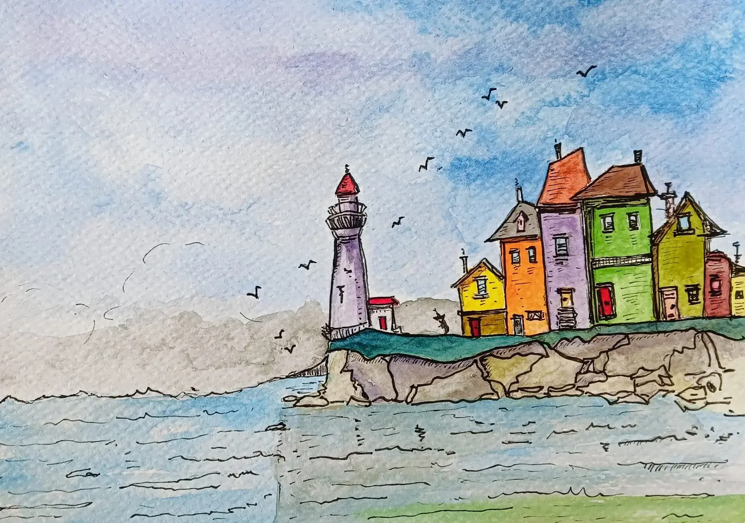 Fine art painting 64, architecture & places