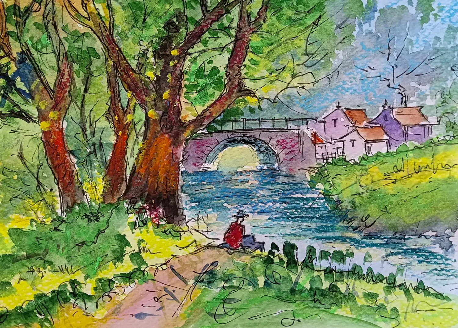Fine art painting 65, architecture & places