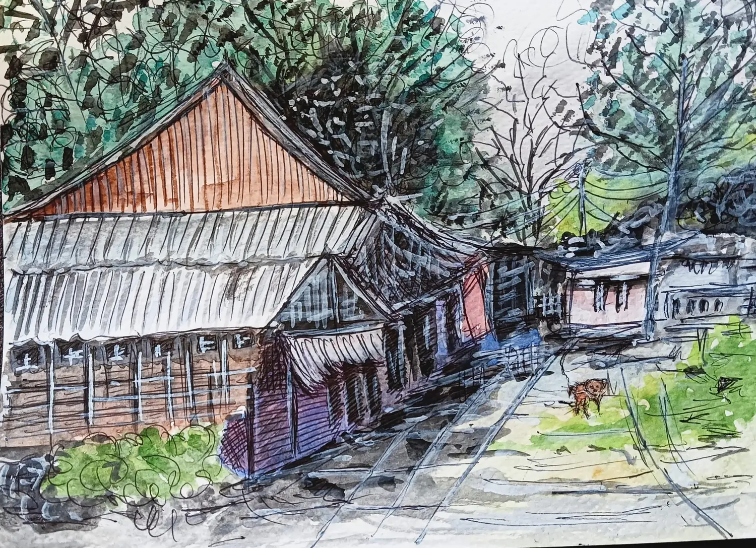 Fine art painting 81, architecture & places