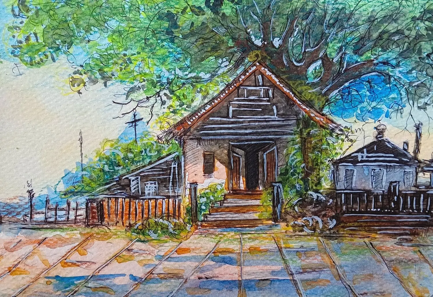 Fine art painting 84, architecture & places