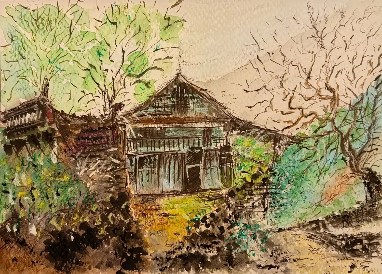 Fine art painting 95, architecture & places