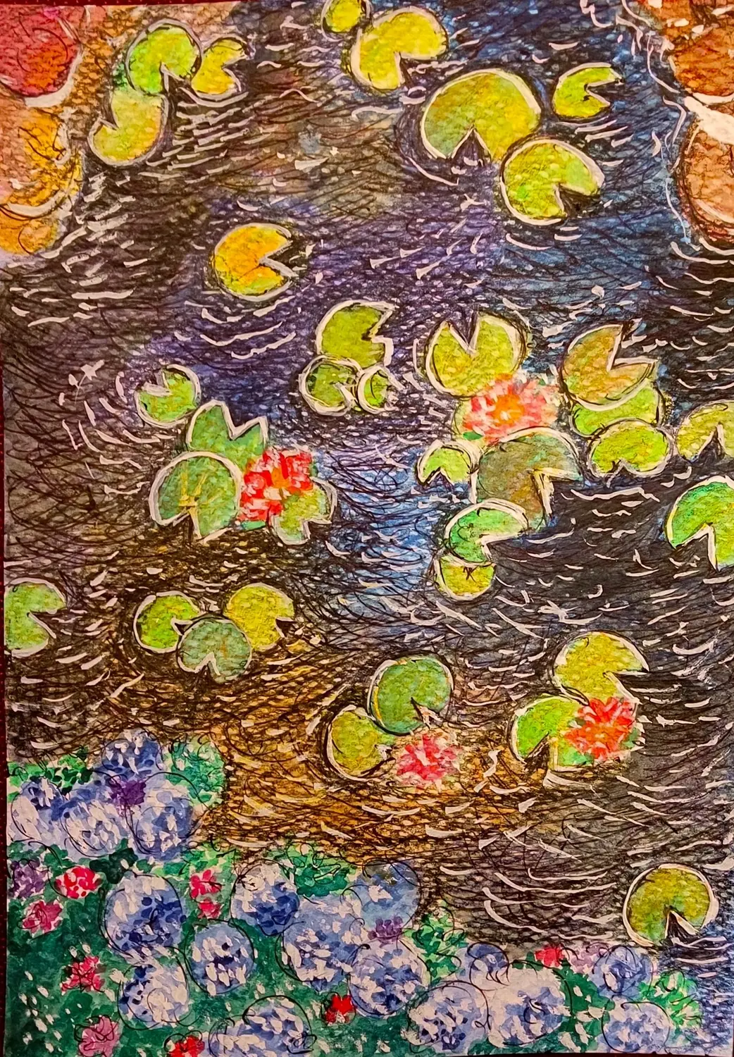 Fine art painting 96, abstract & mixed media