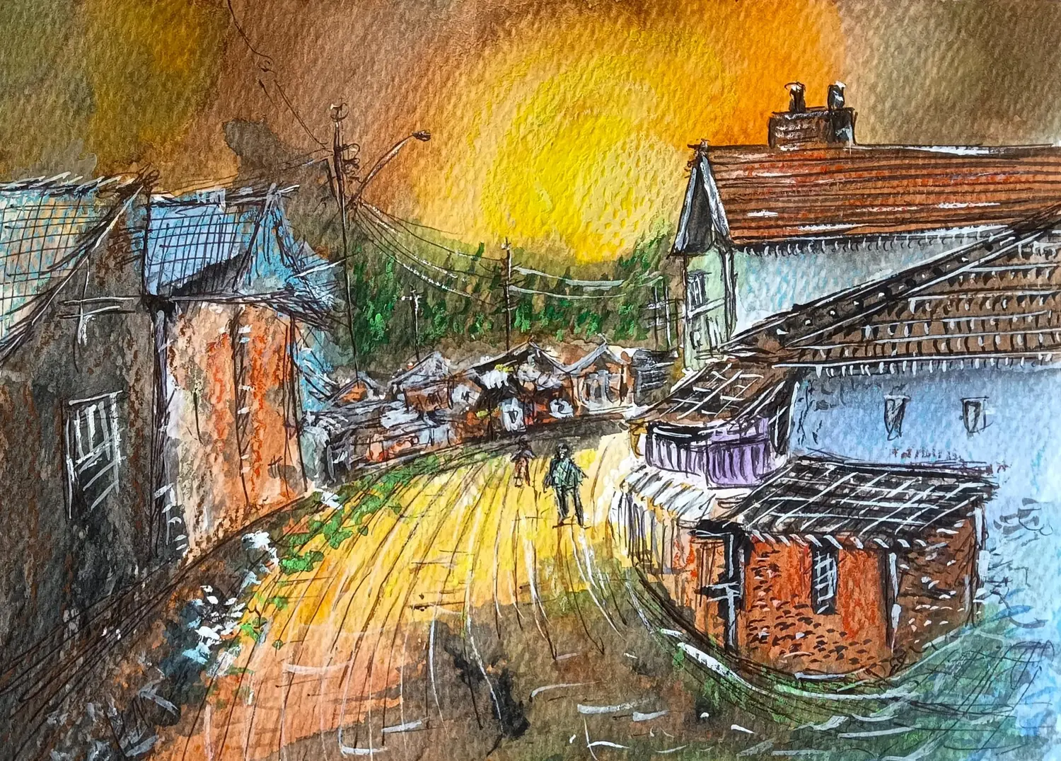 Fine art painting 97, architecture & places