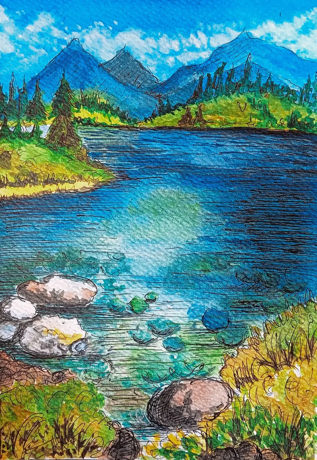 Fine art painting 98, landscapes & nature