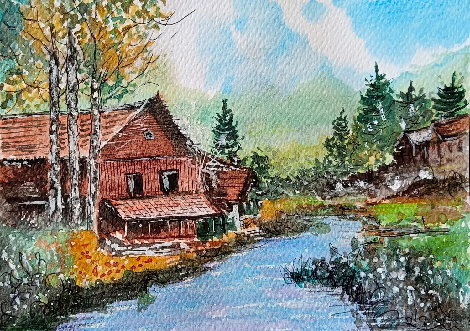 Fine art painting 100, architecture & places
