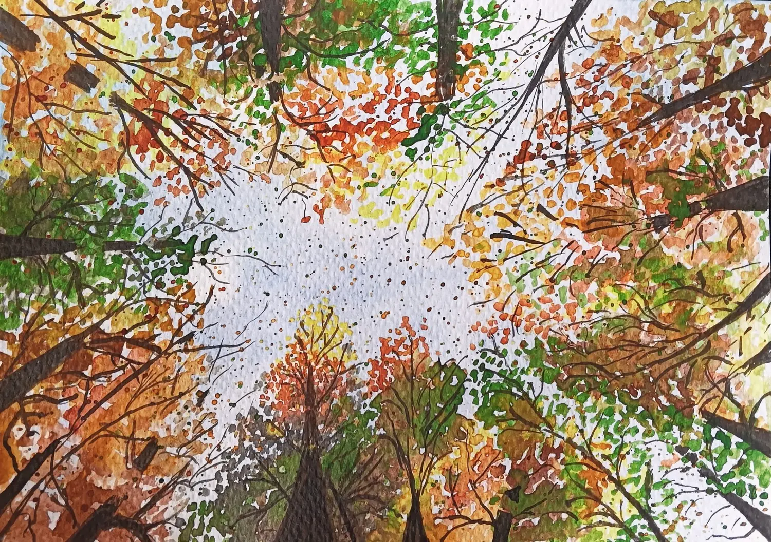 Fine art painting 114, abstract & mixed media