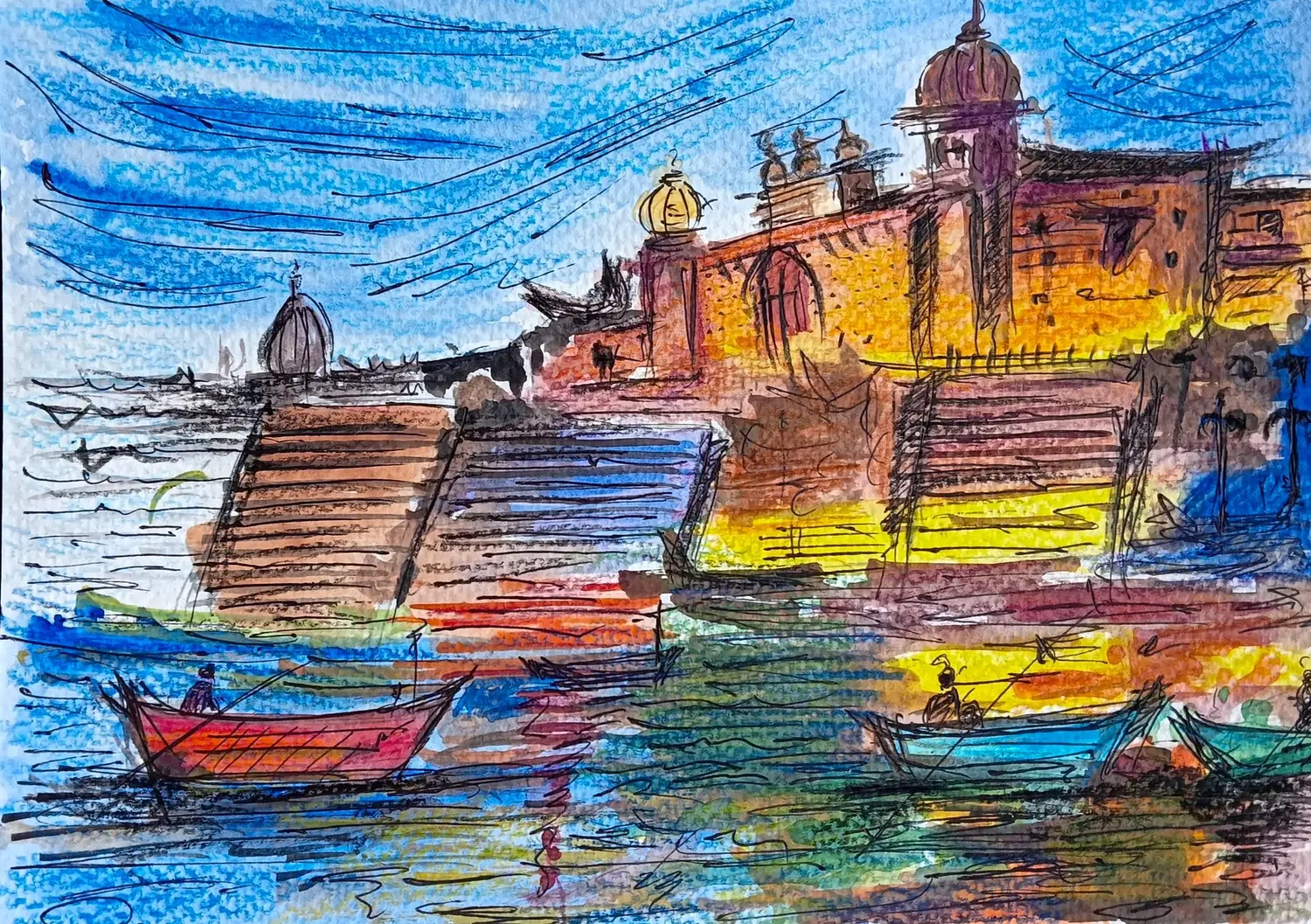 Fine art painting 123, architecture & places