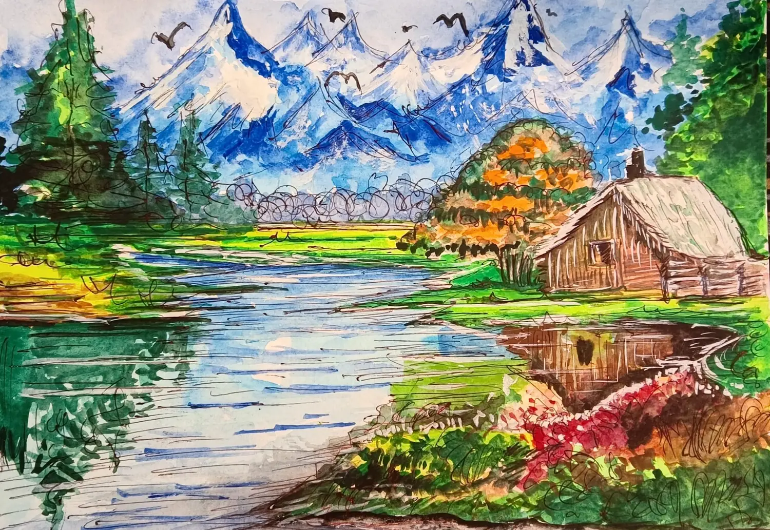 Fine art painting 126, landscapes & nature