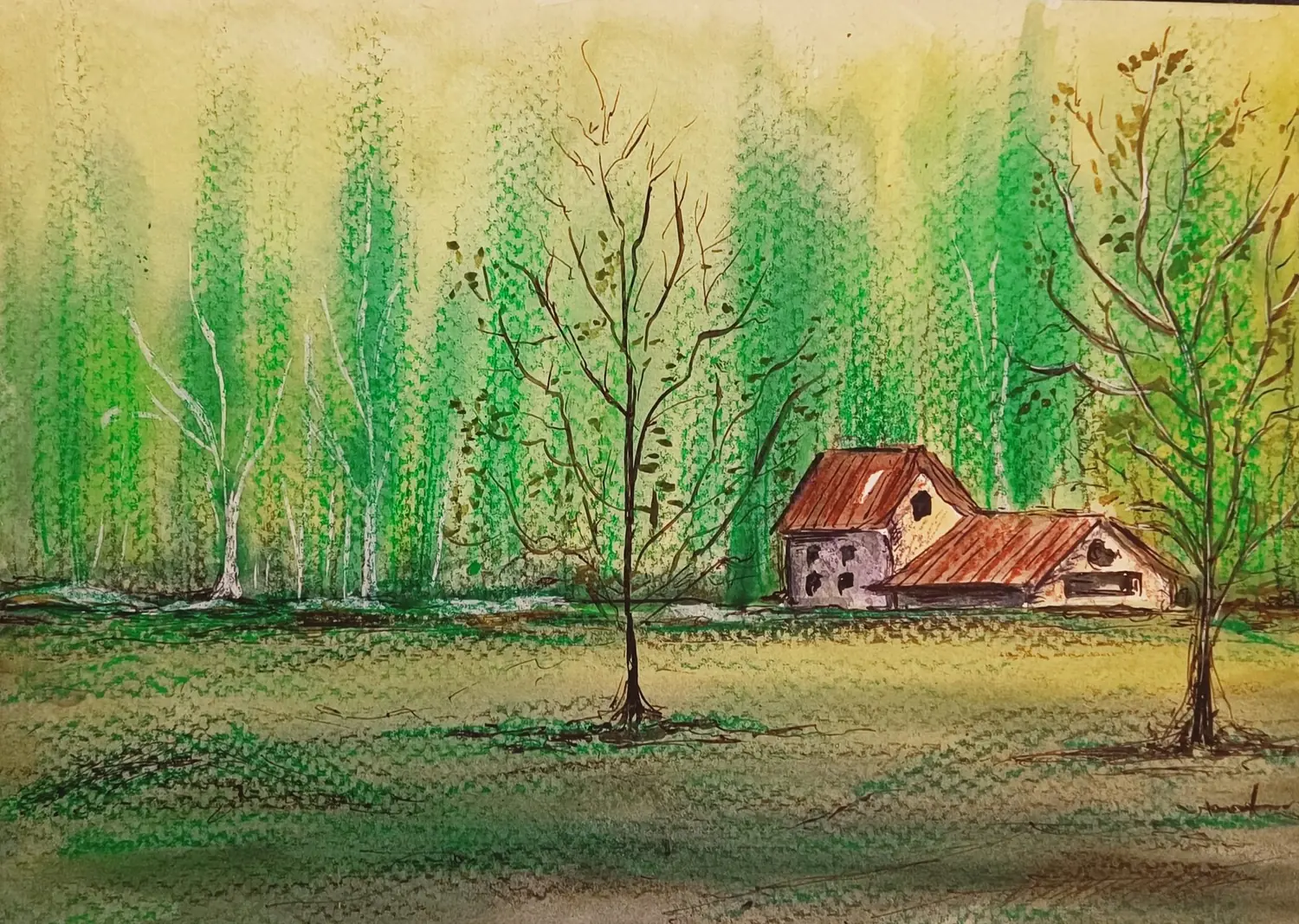 Fine art painting 131, architecture & places