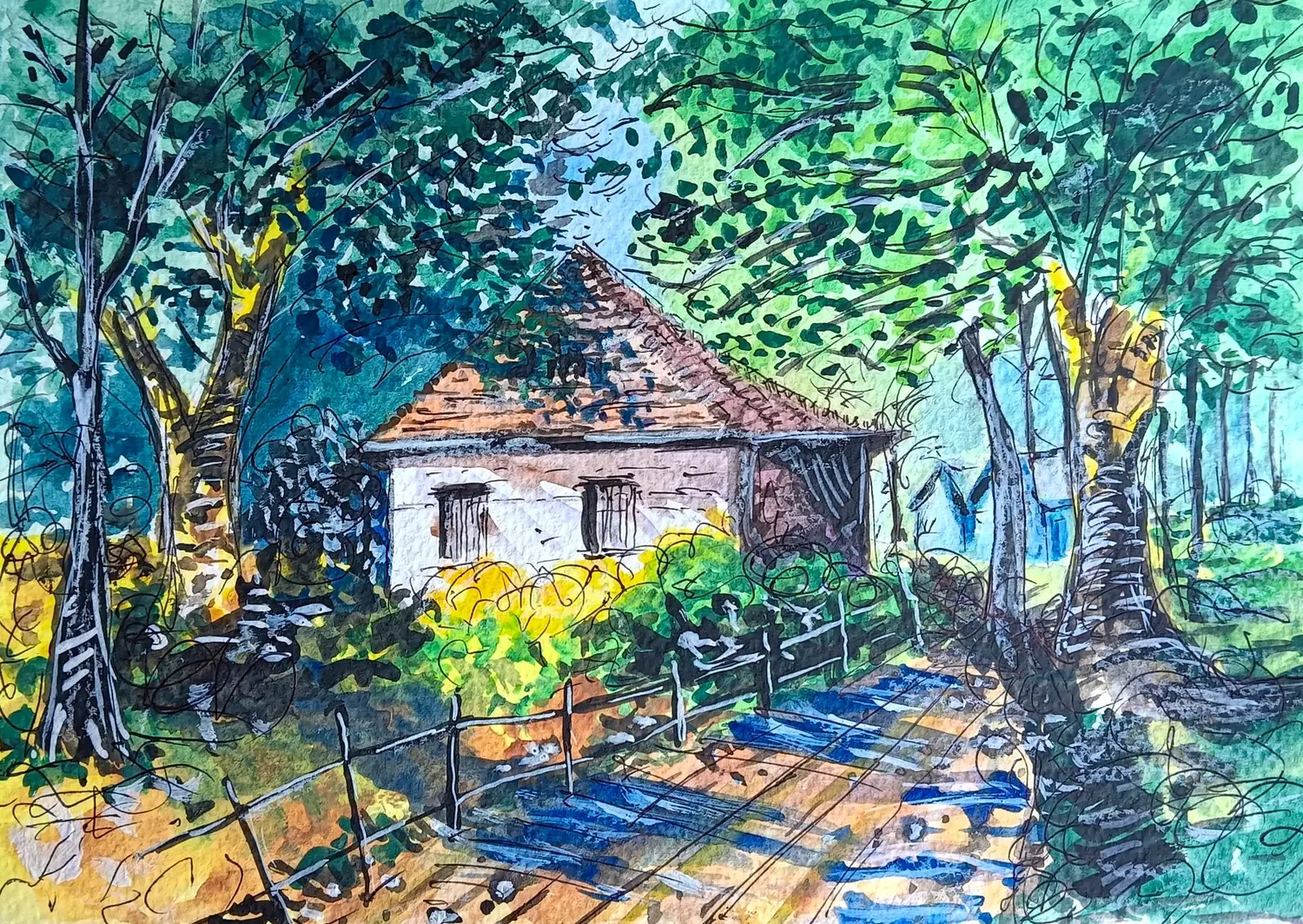 Fine art painting 134, architecture & places