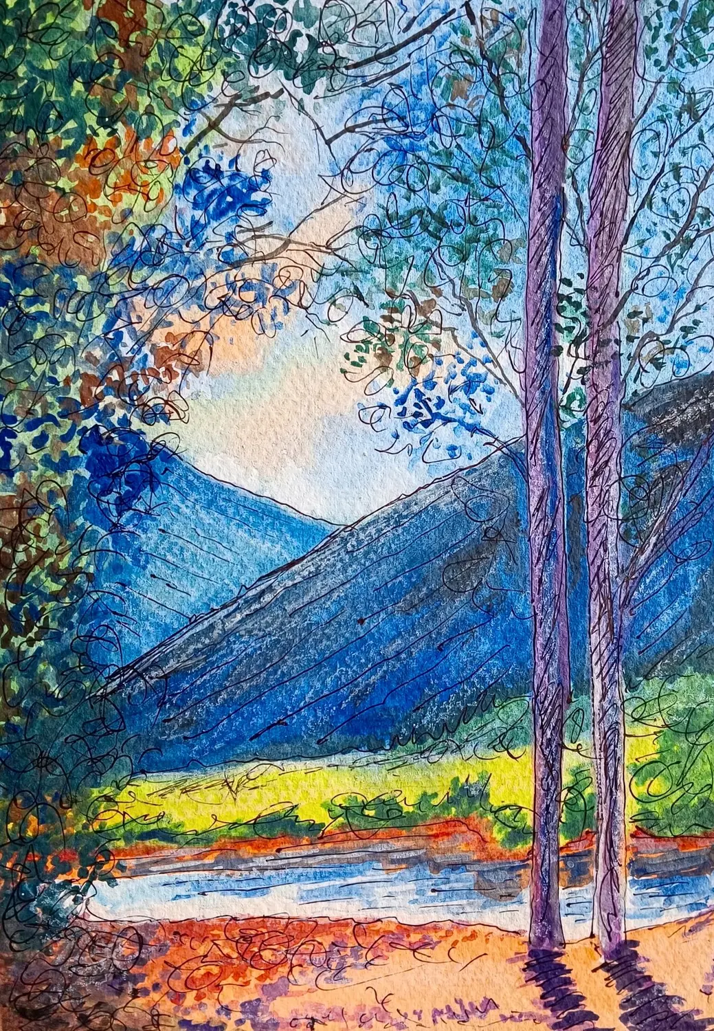 Fine art painting 140, landscapes & nature