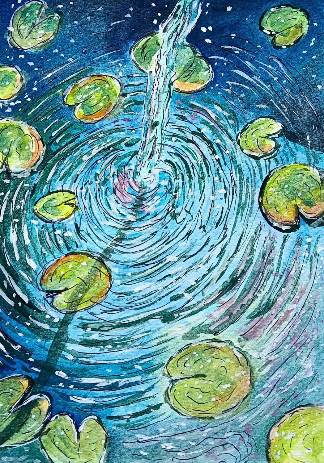 Fine art painting 160, abstract & mixed media