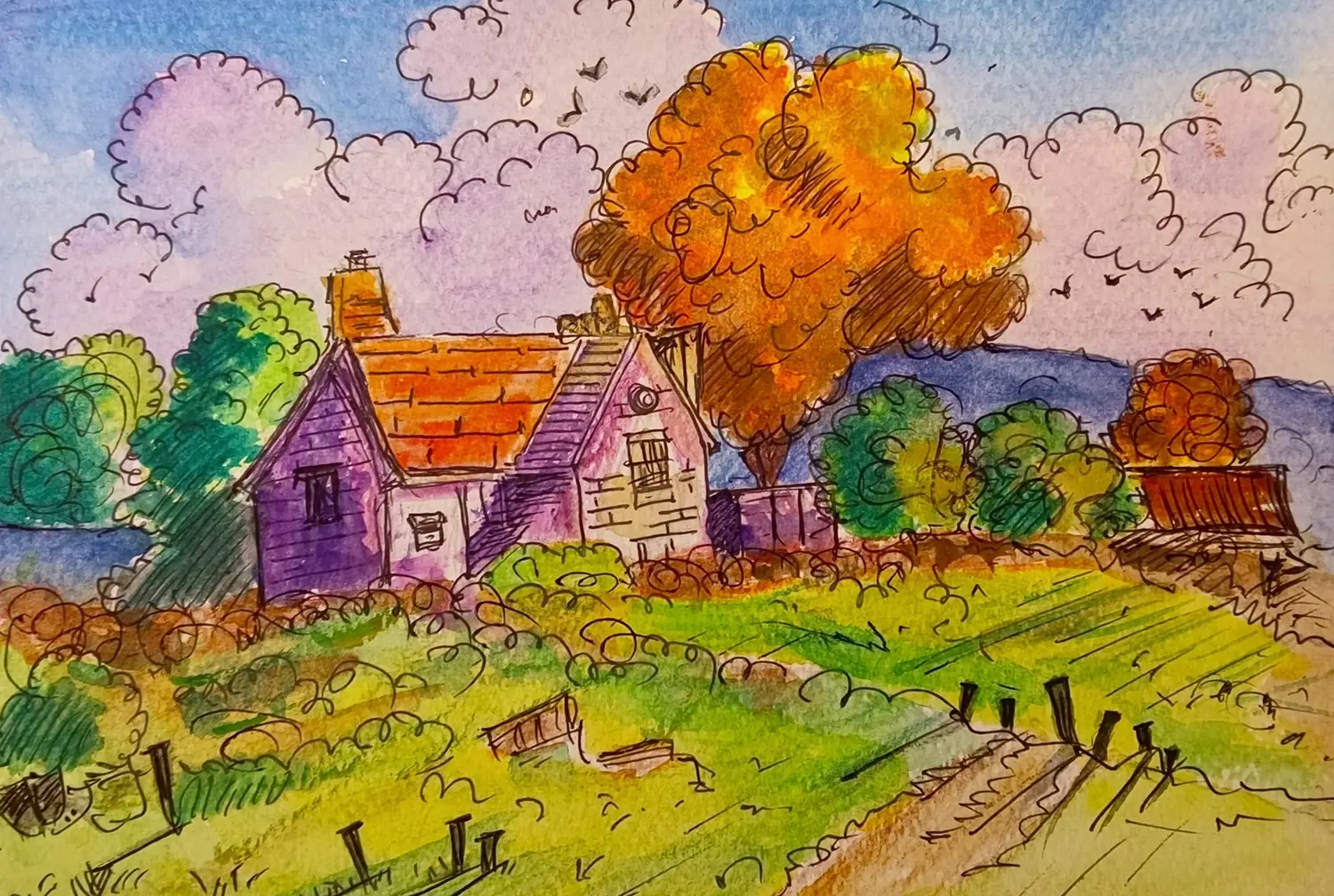 Fine art painting 164, architecture & places
