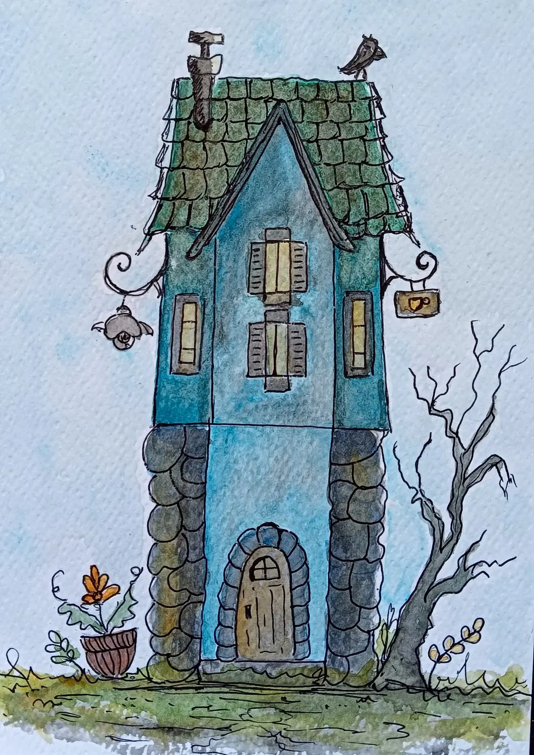 Fine art painting 176, architecture & places