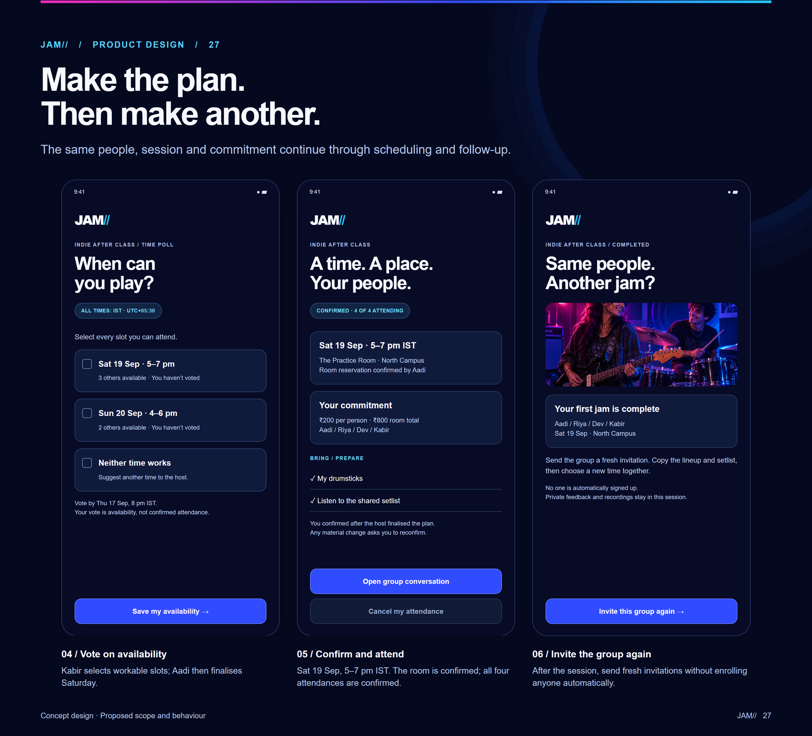 Plan, play and reconnect